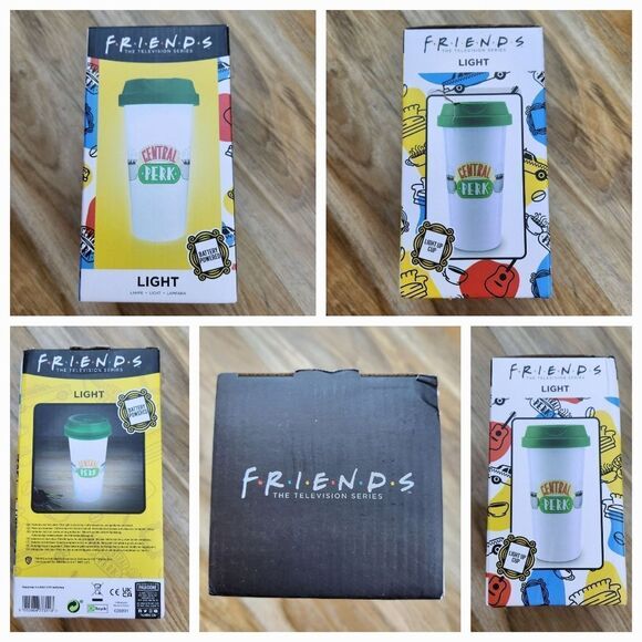 🔸️NIB Friends Central Perk Travel Coffee Mug Portable Light - Picture 12 of 13